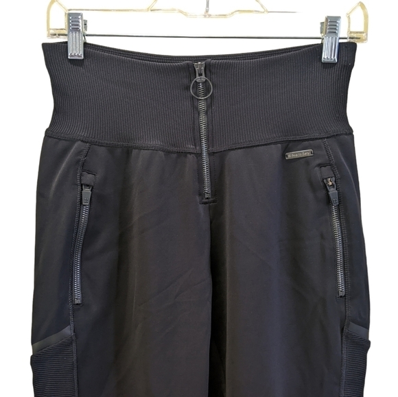 Sweaty Betty Flex Cuffed Front Zip Joggers Sweatpants Black Size XS - Picture 6 of 12